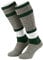Piarini Grau Tanne 2 teilig Loferl Trachtenstrümpfe Trachtensocken Wadenwärmer Herren Zopfmuster Gr. 43 44