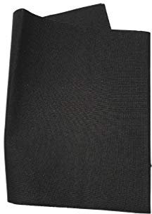 Marbet SALDASTRAPPI Termoadesivo 40 x 15cm cotone copri strappi buco nero rammendare rinforzo rammendo