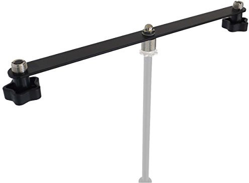 keepdrum Mikrofonständer (STB01 Stereo-Schiene T-Bar, Black)