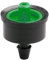 ABRISA Gotero autocompensante de botón para riego, Negro, 8 l/h