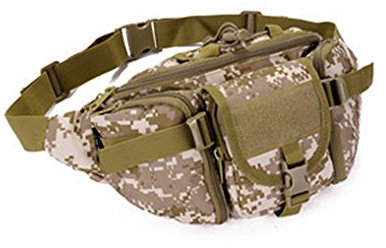YAAGLE Armee Fans Outdoor Herren militärisch Brustbeutel wasserdicht Freizeit Hüfttasche Kuriertasche Reisetasche Fahrradrucksack Schultertasche -Tarnung 1