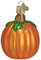 Old World Christmas Thanksgiving Blown Ornaments for Christmas Tree, Pumpkin Glass