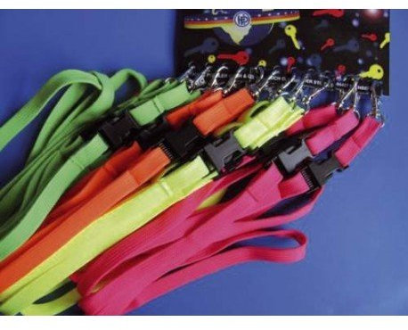 HP/Postler EIN Schlüsselband Karabiner Clip neon Orang