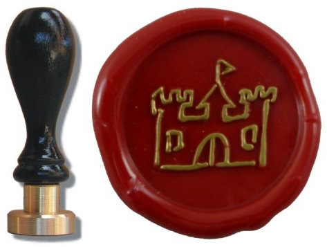 Siegelstempel Petschaft Schloss 24 mm