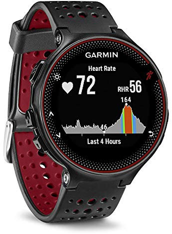 Garmin - Forerunner 235 - Montre de Running GPS avec Cardio au Poignet (Ecran : 1,23 pouces) - Noir/Rouge