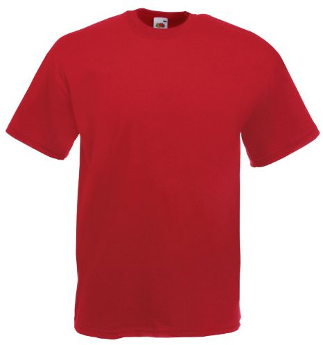 Fruit of the Loom Men's Short-Sleeved T-Shirt - Grey - Large