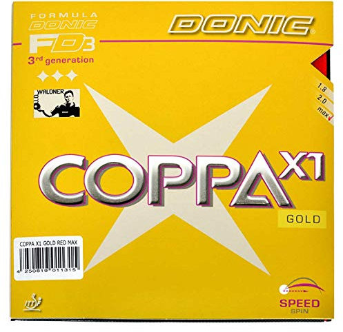 Donic Combinato Coppa X1 Oro, Rosso