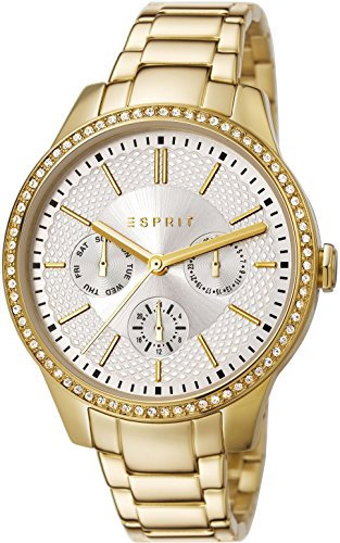 Esprit Damen-Armbanduhr Analog Quarz Edelstahl beschichtet ES107132006