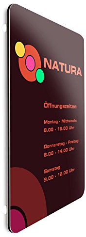 Schild/Firmenschild mit Ihrer individuellen Beschriftung/Druck aus 3mm Alu-Verbund 100 x 100 cm