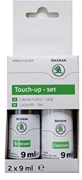 Skoda Original Lackstift Set Laser Weiß J3J3 F9F