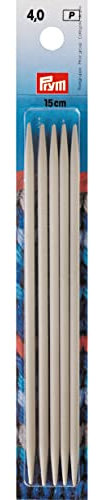 Nadelspiel Strumpfstricknadeln Prym grau Länge 15 cm Stärke 4,0 mm