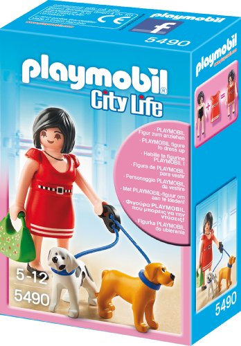 PLAYMOBIL City Life 5490 Frau mit Hündchen, Ab 5 Jahren