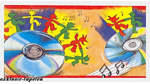 Bordüre Disco Dance Kinder Jugendzimmer selbstklebend