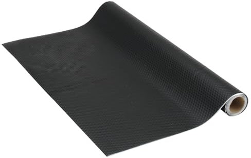 Venilia Lámina adhesiva, Círculos Industrial Negro, 67,5cm x 1,5m, Espesor 350µ, Vinilo autoadhesivo para muebles o cocina, decorativas papel pintado pared, PVC sin ftalatos, Fabricado en UE