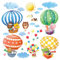 DECOWALL DA-1406B Mongolfiere con Animali Adesivi da Parete Decorazioni Parete Stickers Murali Soggiorno Asilo Nido Camera da Letto per Bambini