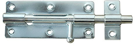 Bolzenriegel Türriegel Torriegel Schubriegel Torschieber Verzinkt Brüniert (100 mm, Verzinkt)