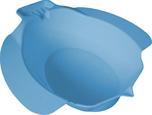 Pflegehome24® Bidet, blau - Toiletteneinsatz Sitzbad aus Kunststoff und mit Seifenablage