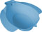 Pflegehome24® Bidet, blau - Toiletteneinsatz Sitzbad aus Kunststoff und mit Seifenablage