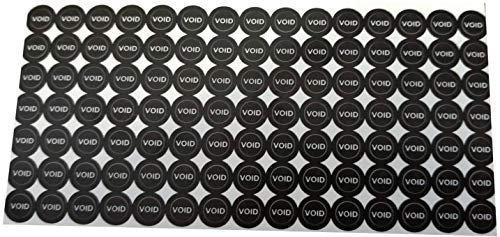 StickersLab 100 Stück Etiketten Label selbstklebend Garantieetiketten 5mm VOID Schriftzug