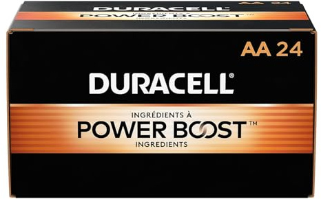 Duracell Alkaline AA 24 Batteries Coppertop MN1500, Pack of 24