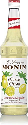 MONIN Premium Glasco Lemon syrup 700ml for Cocktails and Mocktails. Vegan-Friendly, 100% Natural Flavours and Colourings