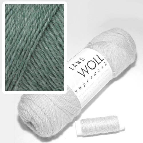 Lang Jawoll Superwash Sockenwolle Farbwahl (20 - blaugraungrün)
