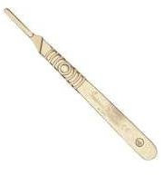 10 X Swann Morton Swann Morton Number 4 Stainless Steel Scalpel Handle - No4