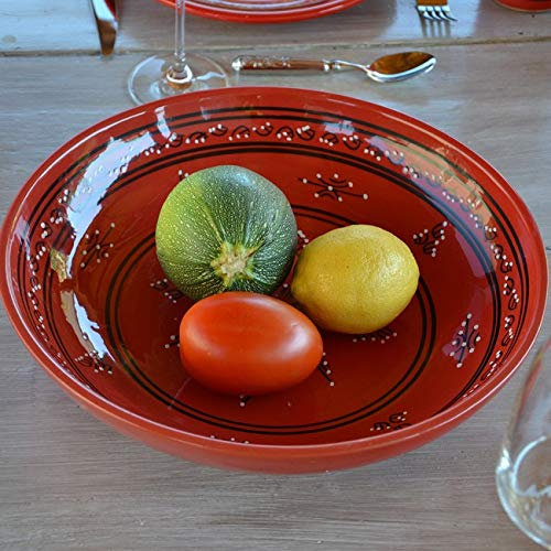 YODECO Jatte Tatoué rouge - D 31 cm