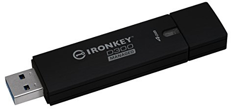 Kingston IronKey D300 clé USB 3.0 chiffée - 4Go modèle Managed