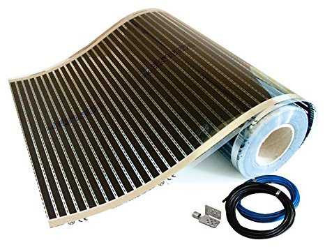 Calorique - Calefacción de suelo por infrarrojos, 50 cm, 150 W/m², 2 m²