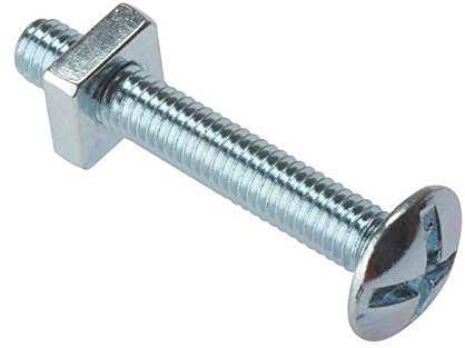 ForgeFix Roofing Bolts | M6 x 25mm | Zinc Plated | Bag 25