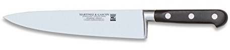 Martínez y Gascón Cuchillo, Acero Inoxidable, Negro, 22,5 cm