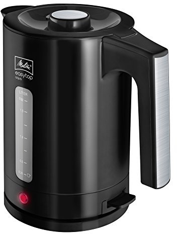 Melitta Wasserkocher, Easy Top Aqua 1,7 Liter, 2.400 Watt, Schwarz/Edelstahl 1016-04