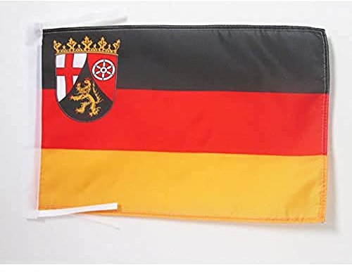 AZ FLAG - Flagge Rheinland-Pfalz - 45x30 cm Mit Kordel - Rheinland-Pfalz Fahne 30 x 45 Cm - Flaggen