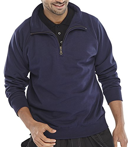 QUARTER ZIP FLEECE NAVY BLUE XXL