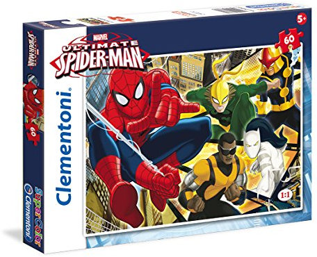 Clementoni 26887.0 - 60 T Born Hero, Ultimate Spiderman, Klassische Puzzle