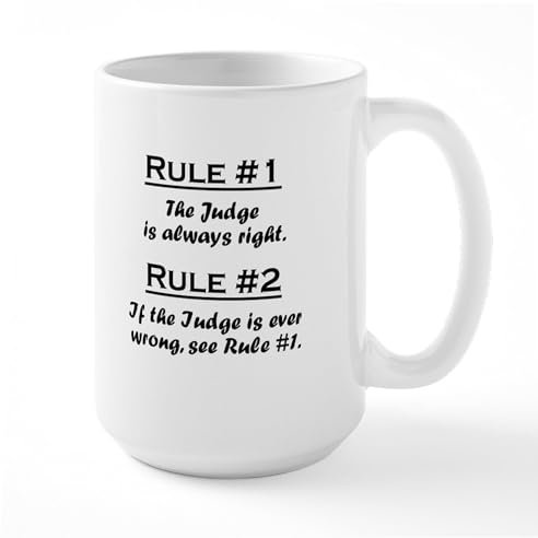 CafePress Judge Large Mug 15 oz (444 ml) Ceramic Coffee Mug