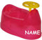 Töpfchen/Nachttopf - groß - incl. Namen - pink mit abnehmbaren Lenker als Griff + Kleiner Lehne + Spritzschutz - Babytöpfchen/Kindertopf/Lerntöpfchen - ..