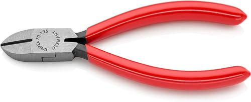 Knipex Tronchese Laterale per Meccanica Bonderizzata Nera, Rivestiti in Resina Sintetica 125 Mm 70 01 125