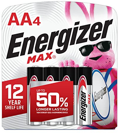 Energizer Max Long Lasting AA Alkaline Battery - 4 CT
