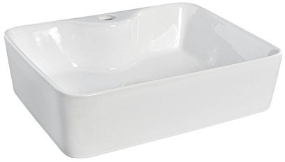 Nuie NBV119 Rectangular Vessel, White, 480 mm