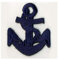 Aufnäher zum Aufbügeln, Anker, Marineblau