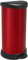 CURVER Poubelle ronde à pédale 40L - Fermeture douce - Aspect Métal - Pour Cuisine, Bureau, Salle de Bain - 29,8 x 34,9 x 69,7 cm - Rouge
