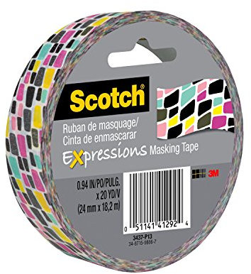 Scotch Expressions Abdeckband, 2,4 cm X 20 Meter, ziegel Graffiti