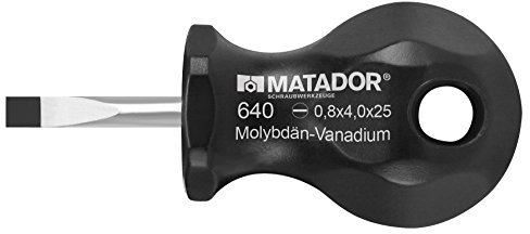 MATADOR Schraubendreher, kurz, Schlitz, 4,0 x 25 mm, 0640 0840