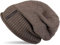 styleBREAKER Unisex Feinstrick Beanie Mütze mit weichem Fleece Innenfutter, warme Winter Strickmütze 04024065, Farbe:Taupe