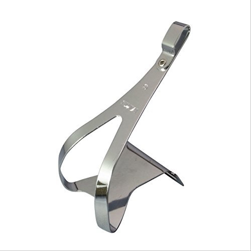MKS Toe Clips Zehenklammern, Silber, Medium