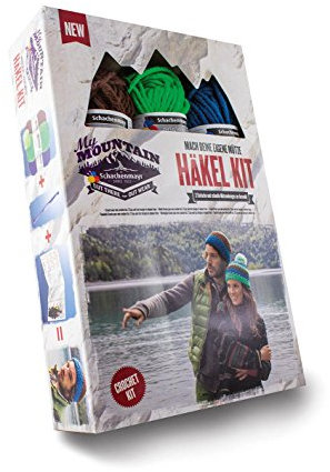Schachenmayr My Mountain - Häkel Kit mit Wolle, Häkelnadel, Bommel und Anleitung