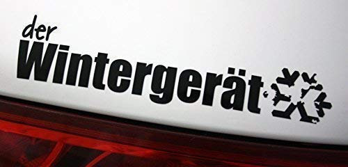 DER WINTERGERÄT Winter Auto - Sticker Bomb Aufkleber Decal - DUB DUBWAY (außenklebend, schwarz)