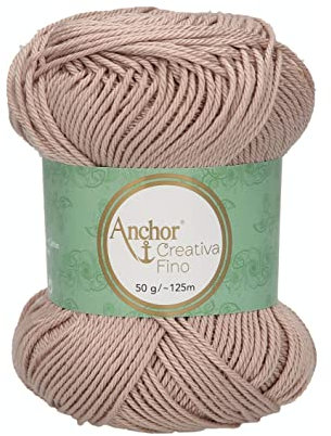 Anchor 4620004-00257 Häkelgarne, 100% Baumwolle, 257, Stärke 4, 125m, 53 Gramm